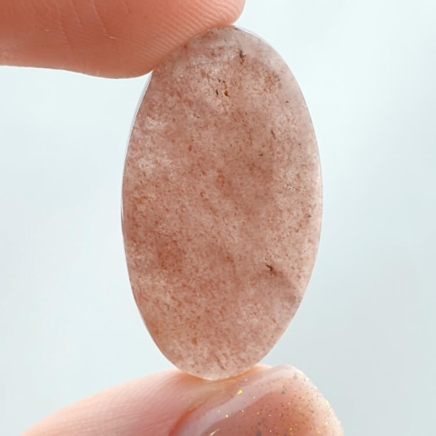 Strawberry quartz cabochon 30x17 mm no. 90 Strawberry quartz cabochon 30x17 mm no. 90