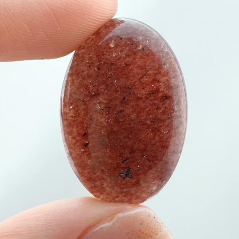 Strawberry quartz cabochon 30x20 mm no 99 Strawberry quartz cabochon 30x20 mm no 99