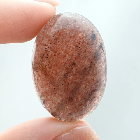 Strawberry quartz cabochon 30x21 mm no 37 Strawberry quartz cabochon 30x21 mm no 37