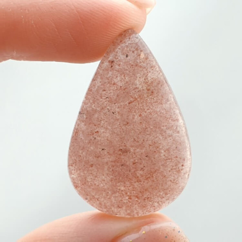 Strawberry quartz cabochon 31x20 mm no 94 Strawberry quartz cabochon 31x20 mm no 94