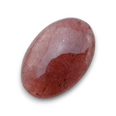 Strawberry quartz cabochon 31x21 mm no. 96 Strawberry quartz cabochon 31x21 mm no. 96