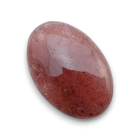 Strawberry quartz cabochon 31x21 mm no. 96 Strawberry quartz cabochon 31x21 mm no. 96