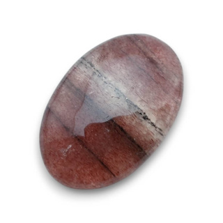 Strawberry quartz cabochon 33x22 mm no 36