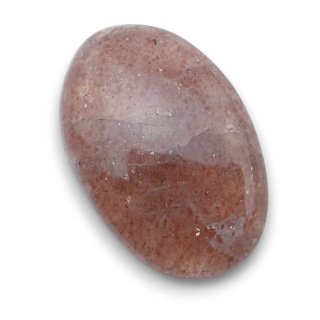 Strawberry quartz cabochon 33x22 mm no 69