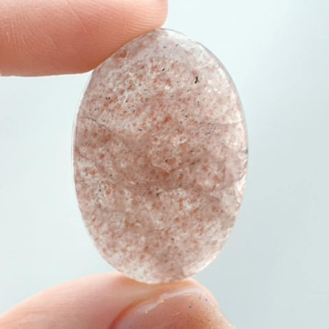 Strawberry quartz cabochon 33x22 mm no 69 Strawberry quartz cabochon 33x22 mm no 69