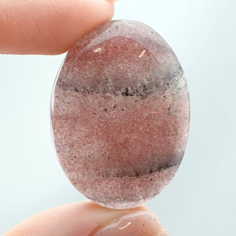 Strawberry quartz cabochon 33x24 mm no 43 Strawberry quartz cabochon 33x24 mm no 43