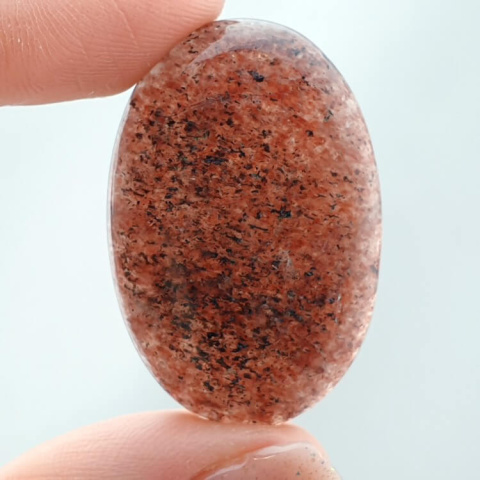Strawberry quartz cabochon 34x23 mm no 34 Strawberry quartz cabochon 34x23 mm no 34