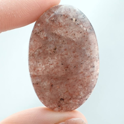 Strawberry quartz cabochon 35x23 mm no 25 Strawberry quartz cabochon 35x23 mm no 25