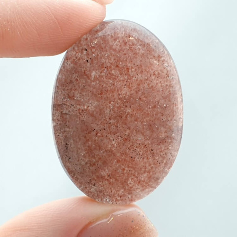 Strawberry quartz cabochon 35x24 mm no 44 Strawberry quartz cabochon 35x24 mm no 44