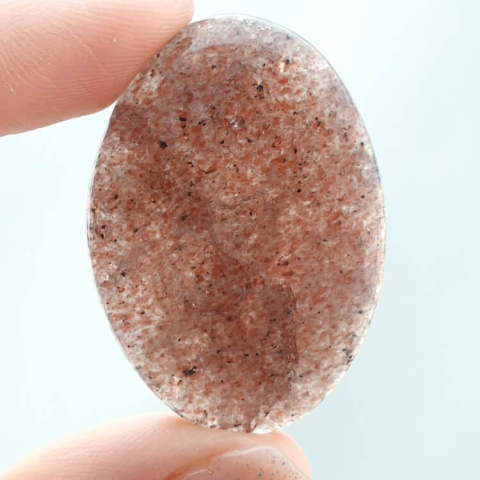 Strawberry quartz cabochon 37x26 mm no 28 Strawberry quartz cabochon 37x26 mm no 28