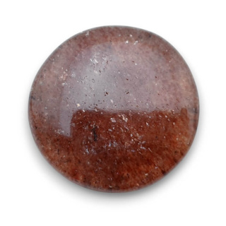 Strawberry quartz cabochon fi 27 mm no 76