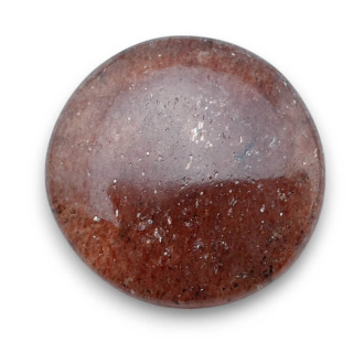 Strawberry quartz cabochon fi 27 mm no 76