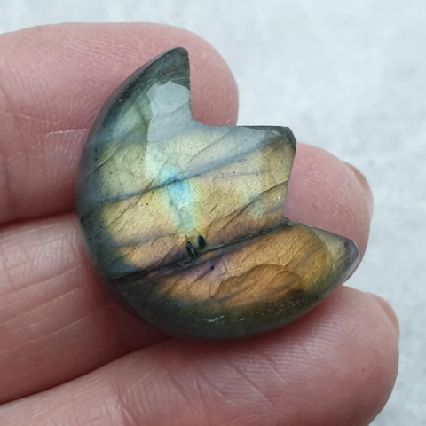Labradorite cabochon lotus 25x20 mm no 35 Labradorite cabochon lotus 25x20 mm no 35