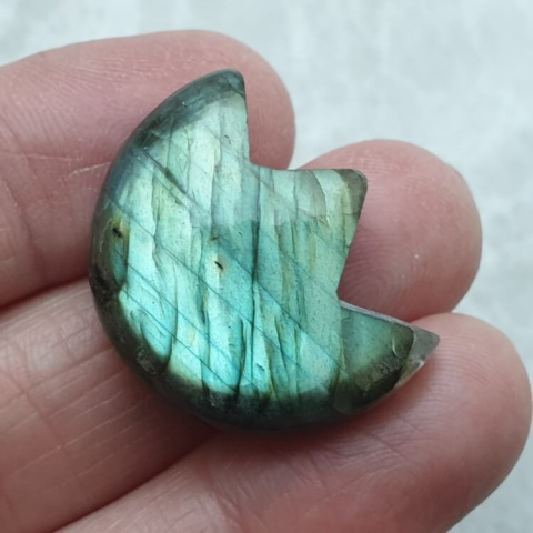 Labradorite cabochon lotus 26x21 mm no 16 Labradorite cabochon lotus 26x21 mm no 16