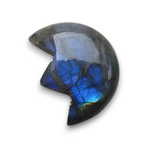 Labradorite cabochon lotus 26x21 mm no 5 Labradorite cabochon lotus 26x21 mm no 5