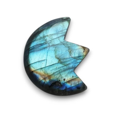 Labradorite cabochon lotus 26x23 mm no 6 Labradorite cabochon lotus 26x23 mm no 6