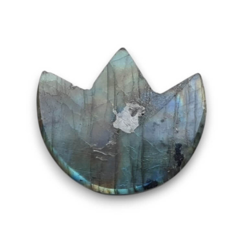 Labradorite cabochon lotus 26x23 mm no 6 Labradorite cabochon lotus 26x23 mm no 6