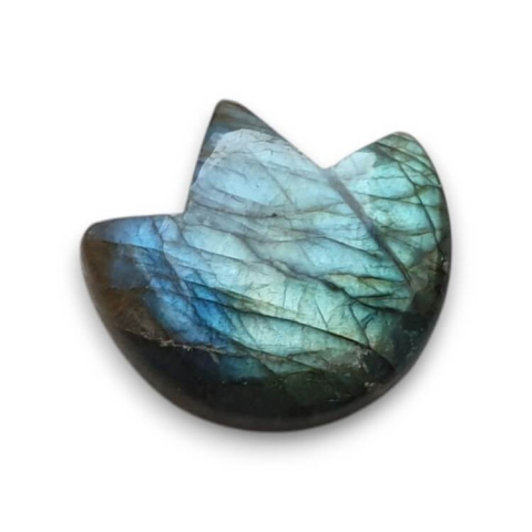 Labradorite cabochon lotus 26x24 mm no 44 Labradorite cabochon lotus 26x24 mm no 44