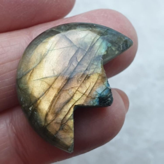 Labradoryt kaboszon lotos 27x21 mm nr 23