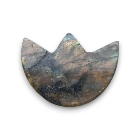 Labradorite cabochon lotus 27x21 mm no 23 Labradorite cabochon lotus 27x21 mm no 23