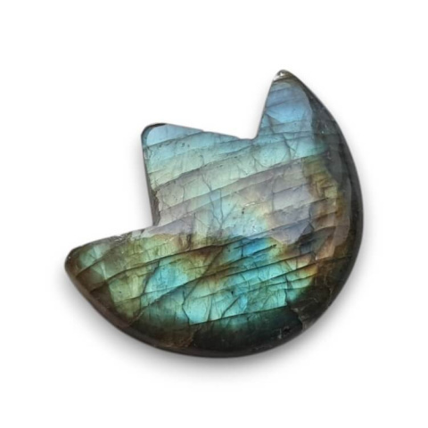 Labradorite cabochon lotus 27x22 mm no 53 Labradorite cabochon lotus 27x22 mm no 53