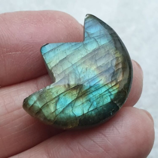 Labradoryt kaboszon lotos 27x22 mm nr 53