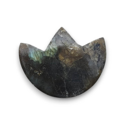 Labradorite cabochon lotus 27x22 mm no 53 Labradorite cabochon lotus 27x22 mm no 53