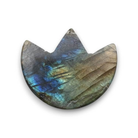 Labradorite cabochon lotus 27x23 mm no. 1 Labradorite cabochon lotus 27x23 mm no. 1