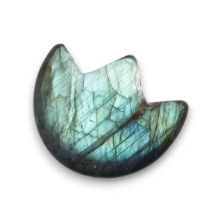 Labradoryt kaboszon lotos 27x23 mm nr 28