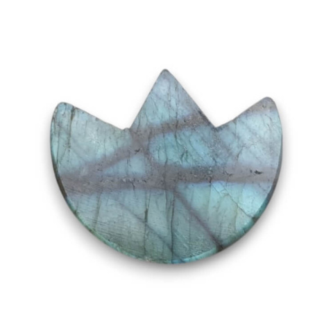 Labradorite cabochon lotus 27x23 mm no 34 Labradorite cabochon lotus 27x23 mm no 34