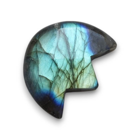 Labradorite cabochon lotus 27x23 mm no 41 Labradorite cabochon lotus 27x23 mm no 41