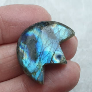 Labradoryt kaboszon lotos 27x23 mm nr 52