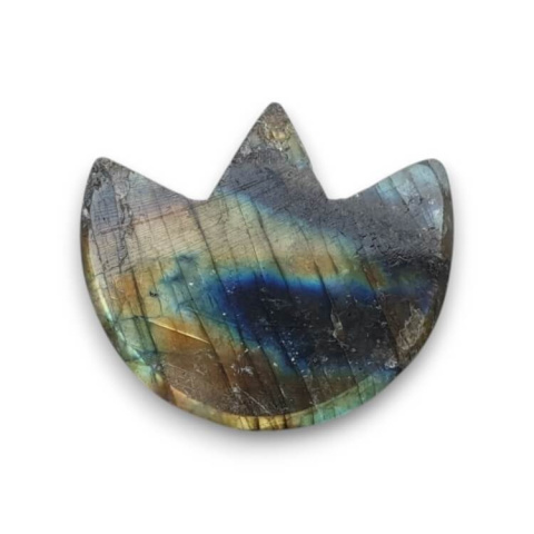 Labradorite cabochon lotus 27x24 mm no 24 Labradorite cabochon lotus 27x24 mm no 24