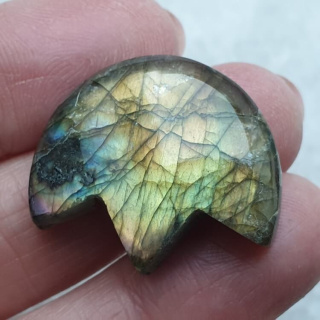 Labradoryt kaboszon lotos 27x24 mm nr 29