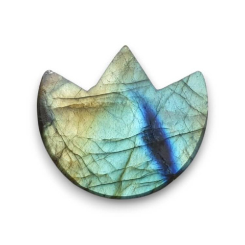 Labradorite cabochon lotus 27x25 mm no. 2 Labradorite cabochon lotus 27x25 mm no. 2