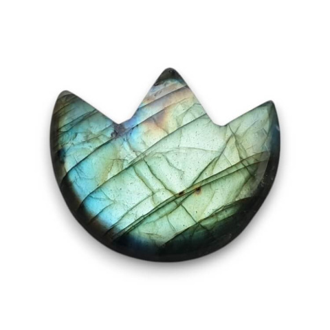 Labradorite cabochon lotus 28x23 mm no 19 Labradorite cabochon lotus 28x23 mm no 19