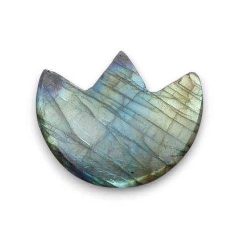 Labradorite cabochon lotus 28x23 mm no 19 Labradorite cabochon lotus 28x23 mm no 19