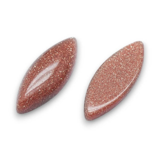 Desert sand marquise cabochon 14x5 mm 1 pc