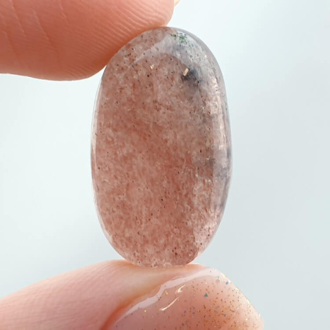 Strawberry quartz cabochon 23x13 mm no 137 Strawberry quartz cabochon 23x13 mm no 137
