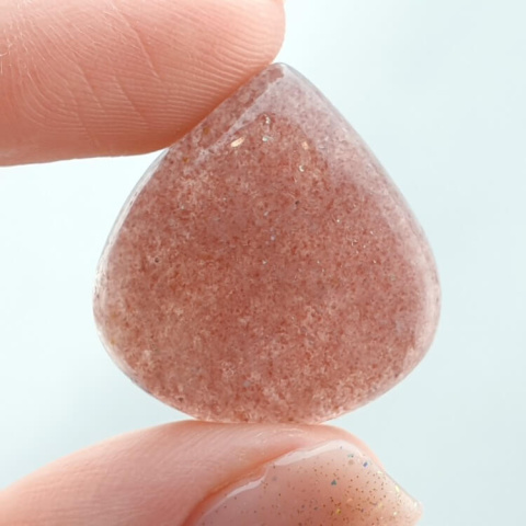 Strawberry quartz cabochon 24x23 mm no 148 Strawberry quartz cabochon 24x23 mm no 148