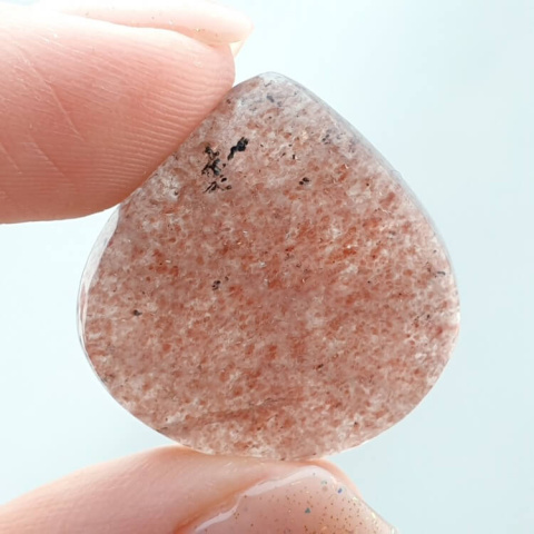 Strawberry quartz cabochon 24x24 mm no 154 Strawberry quartz cabochon 24x24 mm no 154