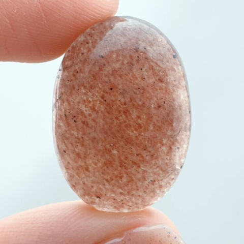 Kwarc truskawkowy kaboszon 25x17 mm nr 156 Kwarc truskawkowy kaboszon 25x17 mm nr 156