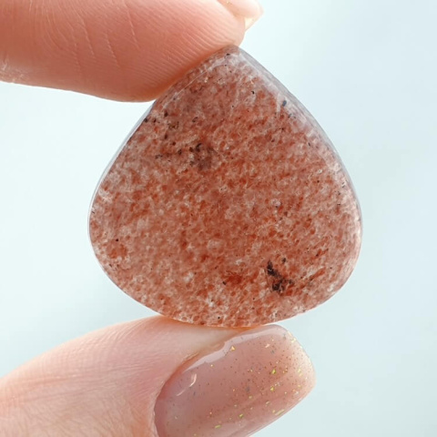 Strawberry quartz cabochon 26x25 mm no 120 Strawberry quartz cabochon 26x25 mm no 120