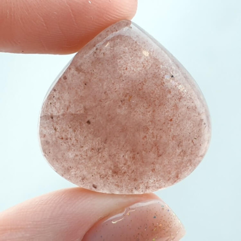 Strawberry quartz cabochon 26x26 mm no. 132 Strawberry quartz cabochon 26x26 mm no. 132