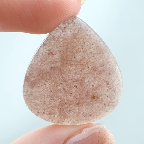 Strawberry quartz cabochon 29x26 mm no 160 Strawberry quartz cabochon 29x26 mm no 160