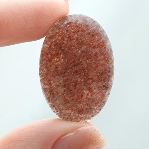 Kwarc truskawkowy kaboszon 30x21 mm nr 155 Kwarc truskawkowy kaboszon 30x21 mm nr 155