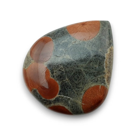 Obsidian walnut cabochon 26x22 mm no 17 Obsidian walnut cabochon 26x22 mm no 17