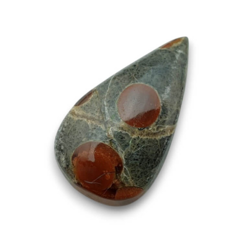 Obsidian walnut cabochon 31x18 mm no 14
