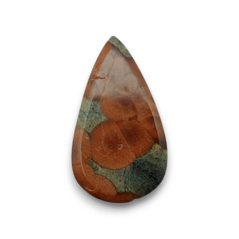 Obsidian walnut cabochon 32x18 mm no. 26 Obsidian walnut cabochon 32x18 mm no. 26