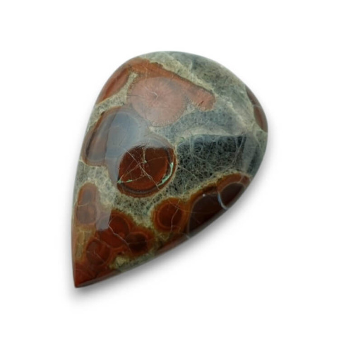 Obsidian walnut cabochon 32x21 mm no. 28 Obsidian walnut cabochon 32x21 mm no. 28